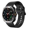 Solid color siliconen band - Zwart - Samsung Galaxy Watch Ultra - 47mm