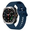 Solid color siliconen band - Donkerblauw - Samsung Galaxy Watch Ultra - 47mm