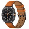 Leren band met twin gesp - Lichtbruin - Samsung Galaxy Watch Ultra - 47mm