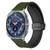Leer + siliconen bandje - Groen - Samsung Galaxy Watch Ultra - 47mm
