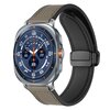 Leer + siliconen bandje - Grijs - Samsung Galaxy Watch Ultra - 47mm