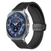 Leer + siliconen bandje - Zwart - Samsung Galaxy Watch Ultra - 47mm
