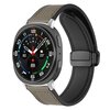Leer + siliconen bandje - Grijs - Samsung Galaxy Watch 8 - 40mm / 44mm