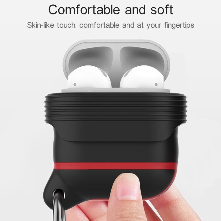 AirPods 1/2 hoesje siliconen waterproof series - soft case - oranje