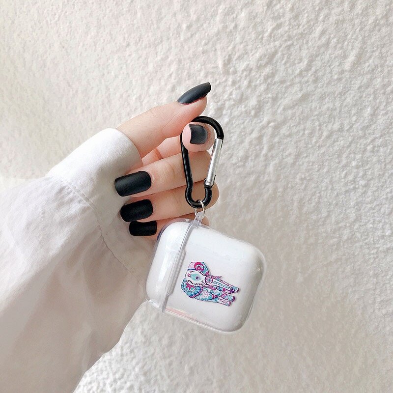 AirPods 1/2 hoesje Painting series - hard case - Olifant - Schokbestendig