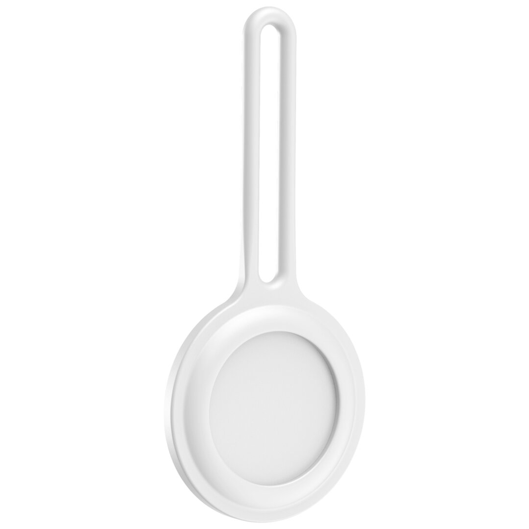 AirTag case infinity series - siliconen sleutelhanger - wit