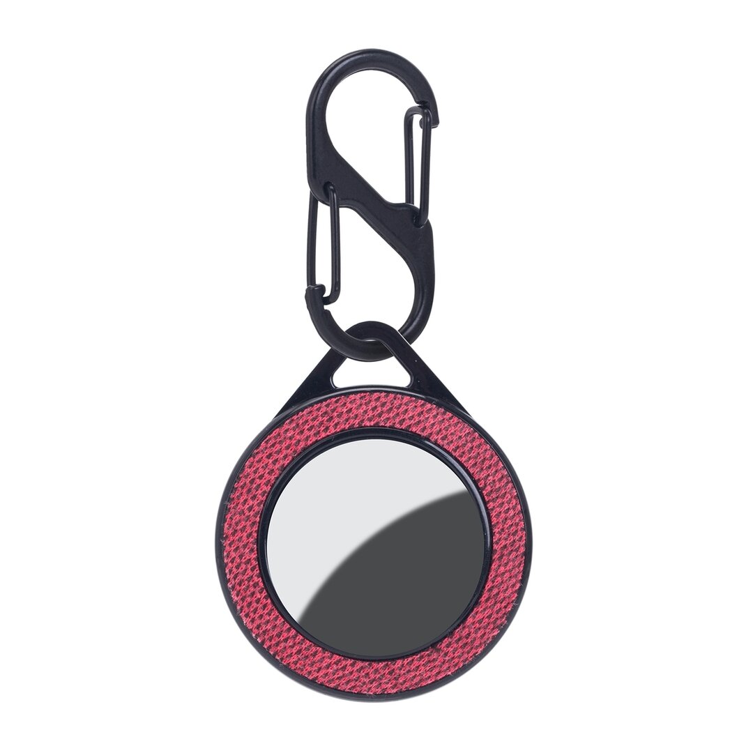 AirTag case nylon series - kunststof hoesje met karabijnhaak - rood