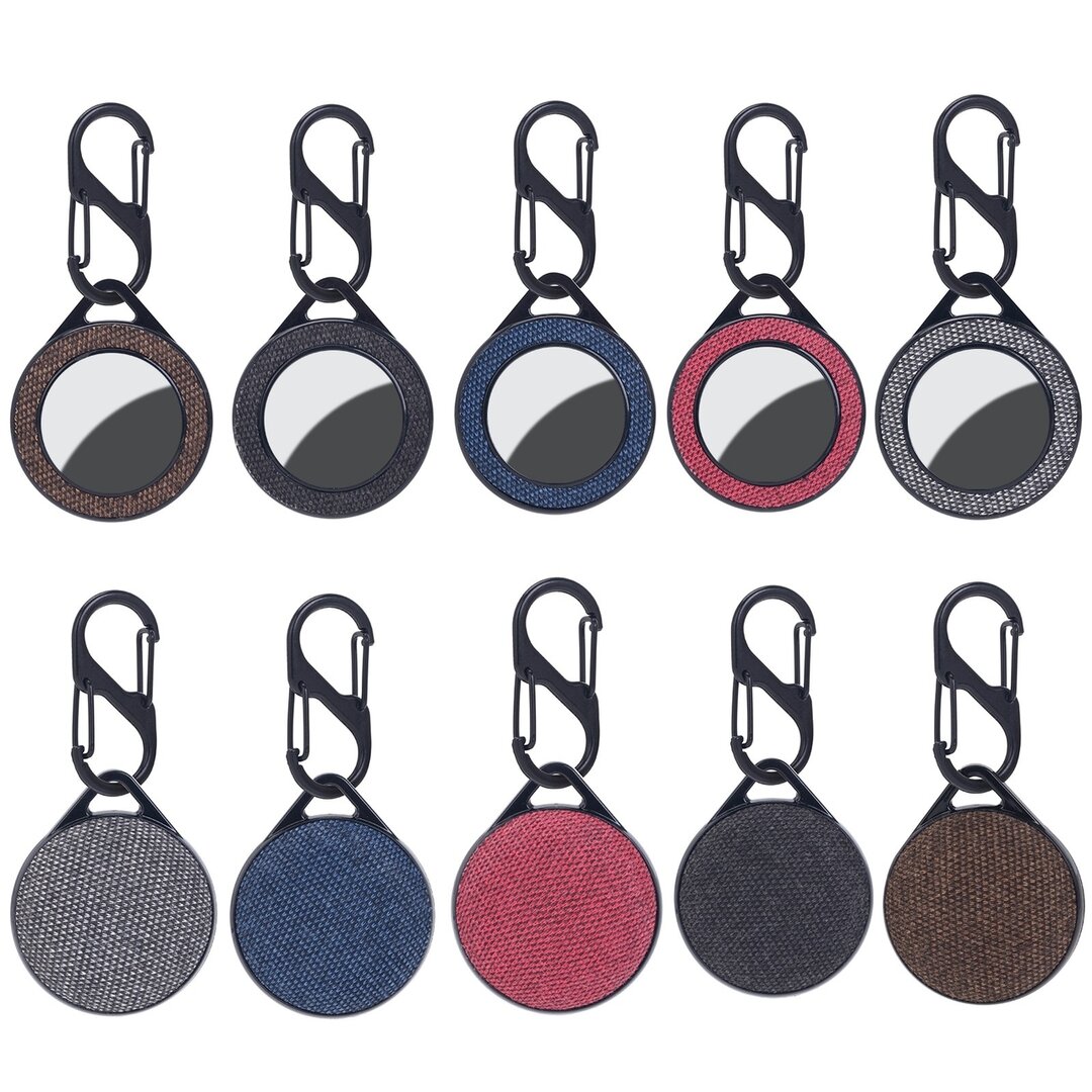 AirTag case nylon series - kunststof hoesje met karabijnhaak - rood