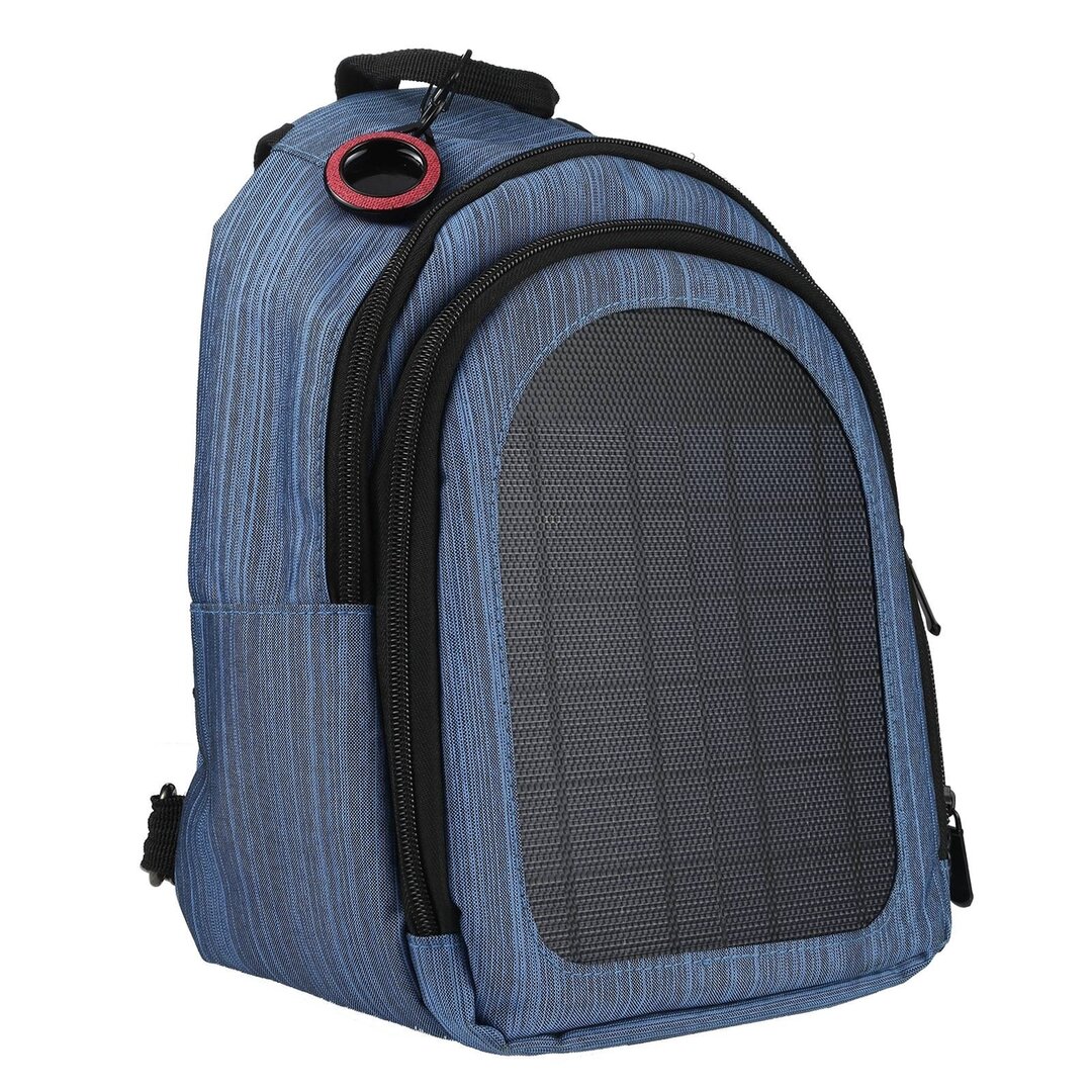 AirTag case nylon series - kunststof hoesje met karabijnhaak - bruin