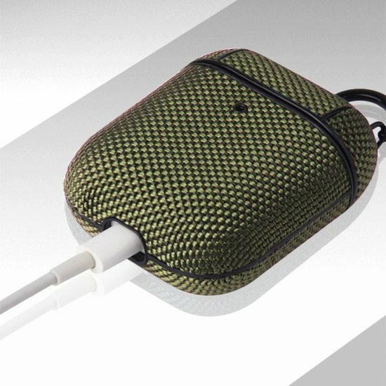 AirPods 1/2 hoesje - Hardcase - Business series - Groen