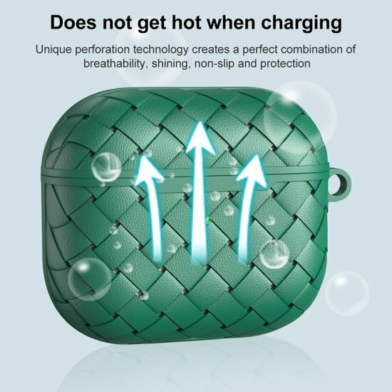 AirPods 3 hoesje - TPU - Woven series - Blauw