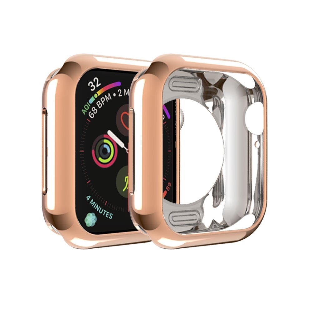 Siliconen case 38mm - Ros&eacute; goud - Geschikt voor Apple Watch 38mm