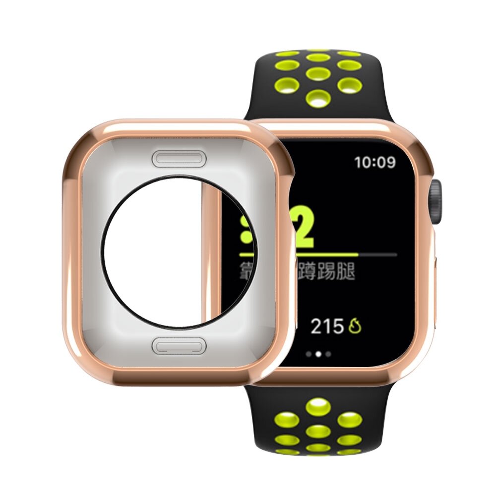 Siliconen case 38mm - Ros&eacute; goud - Geschikt voor Apple Watch 38mm