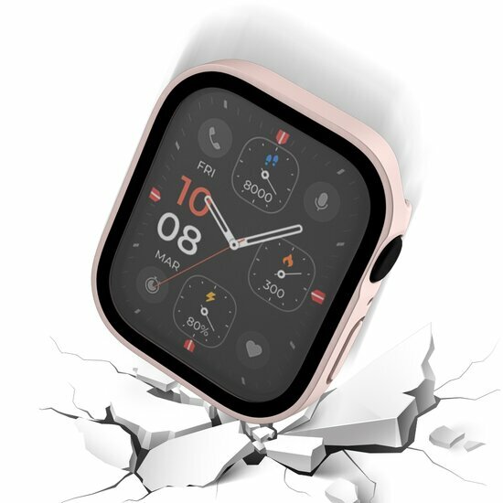Hard case 44mm - Licht roze (mat) - Geschikt voor Apple Watch 44mm