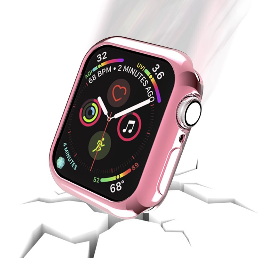 Siliconen case 44mm - Roze - Geschikt voor Apple Watch 44mm