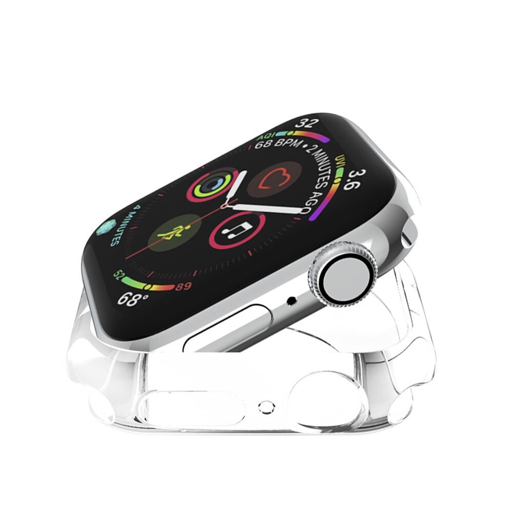 Siliconen case 44mm - Transparant - Geschikt voor Apple Watch 44mm