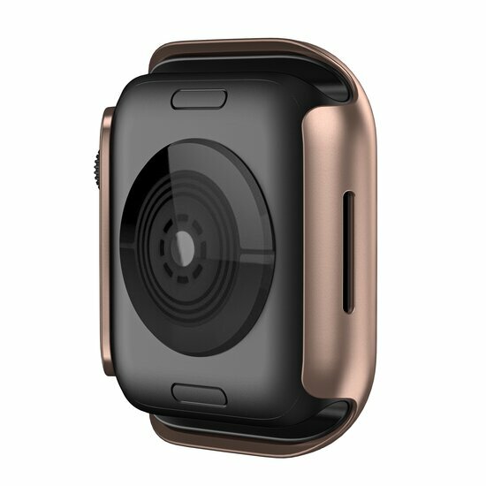Apple Watch 45mm Hard case (open front) - Ros&eacute; goud - Geschikt voor Apple Watch 45mm