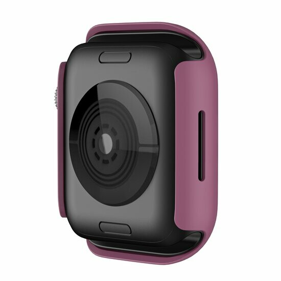 Apple Watch 45mm Hard case (open front) - Wijnrood - Geschikt voor Apple Watch 45mm