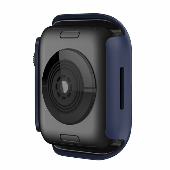 Apple Watch 45mm Hard case (open front) - Donkerblauw - Geschikt voor Apple Watch 45mm