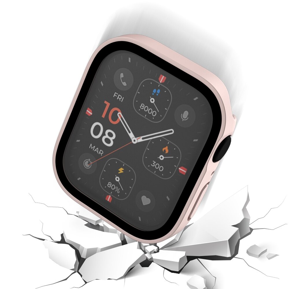 Hard case 45mm - Licht roze (mat) - Geschikt voor Apple Watch 45mm