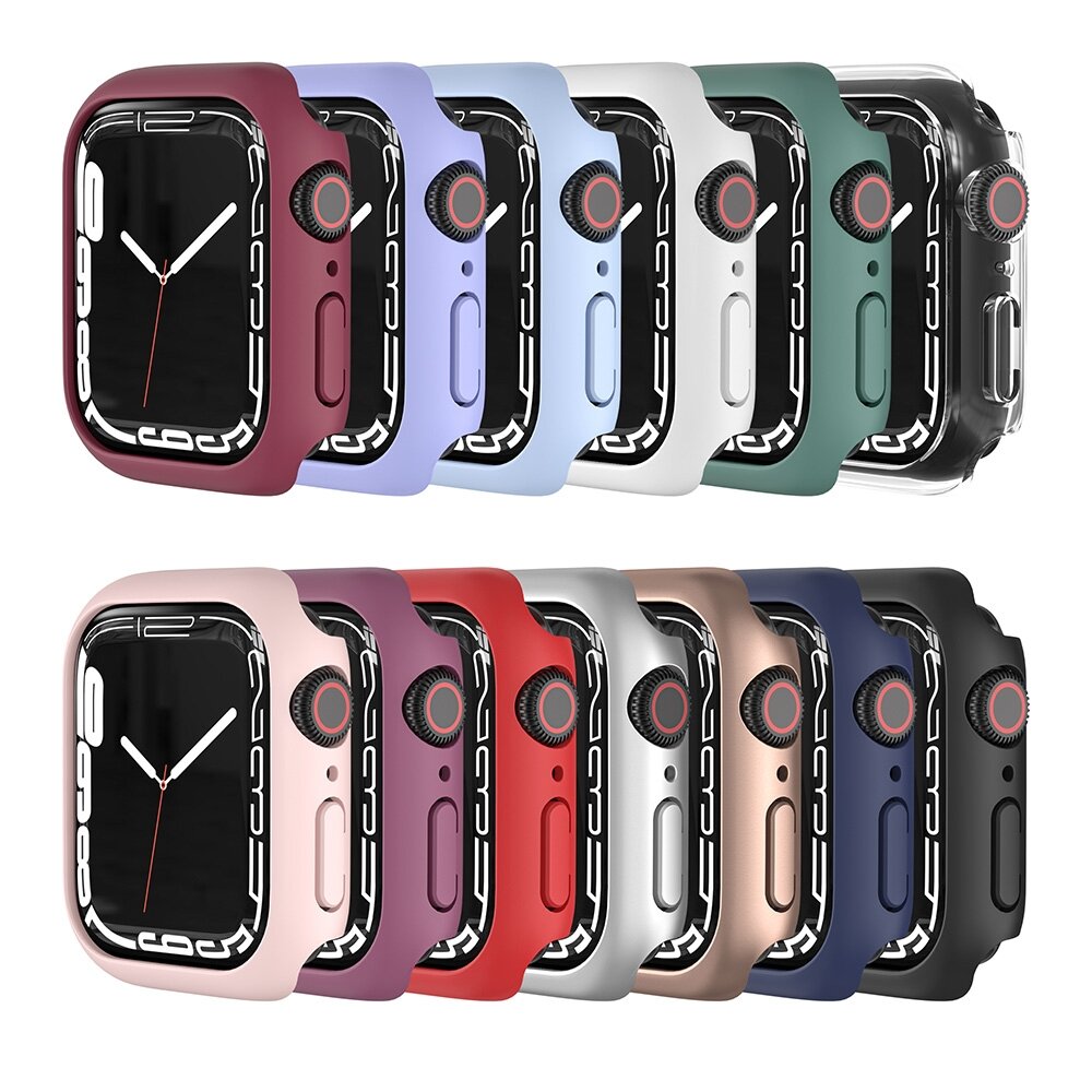 Apple Watch 41mm Hard case (open front) - Zwart - Geschikt voor Apple Watch 41mm