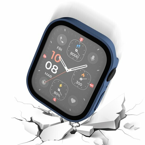 Hard case 41mm - Donkerblauw - Geschikt voor Apple Watch 41mm