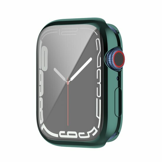 Siliconen case (volledig beschermd) 41mm - Donkerblauw - Geschikt voor Apple watch 41mm