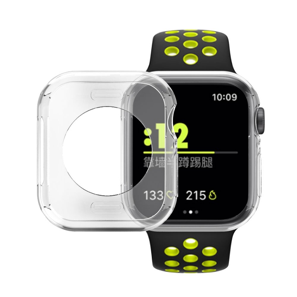 Siliconen case 40mm - Transparant - Geschikt voor Apple Watch 40mm