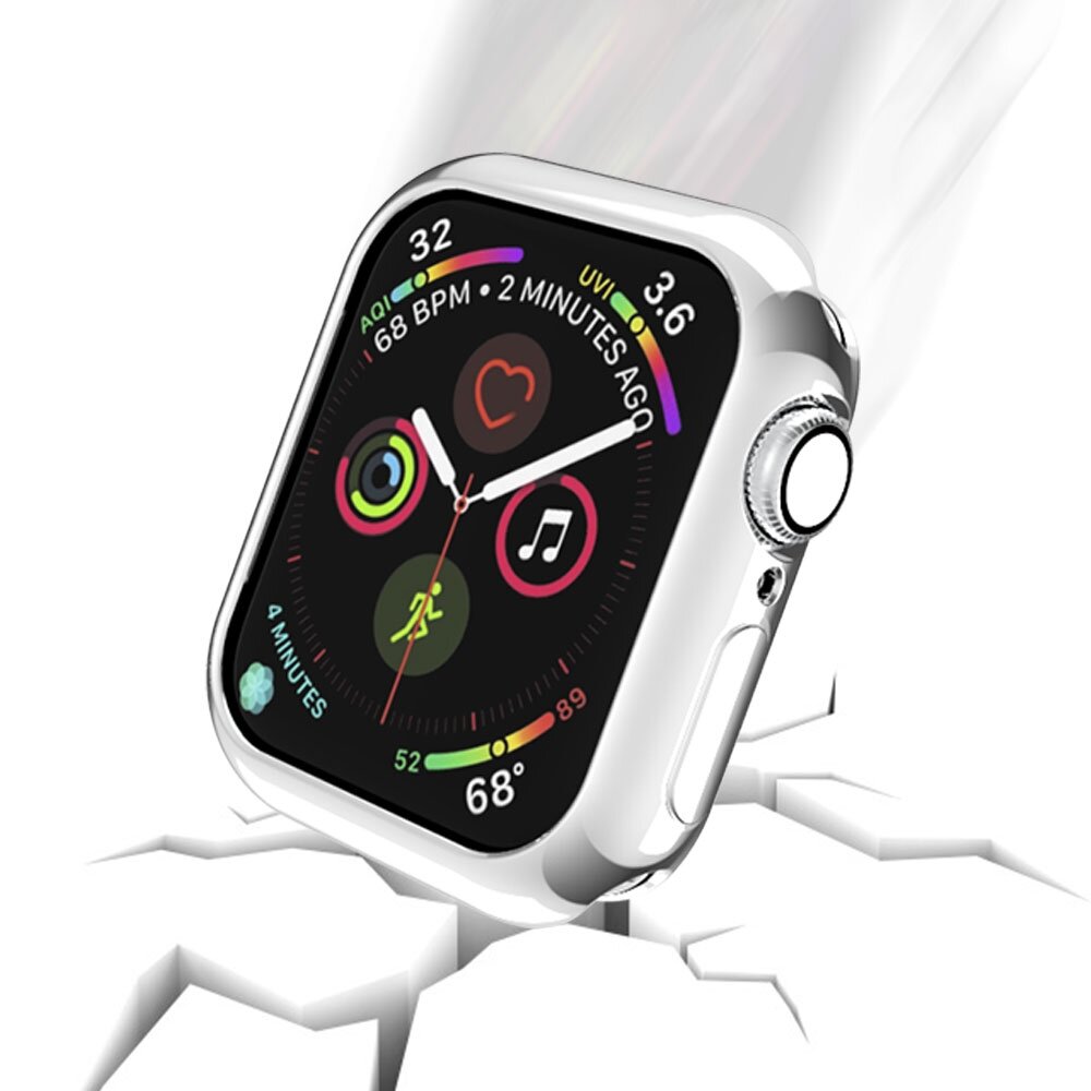 Siliconen case 40mm - Zilver - Geschikt voor Apple Watch 40mm