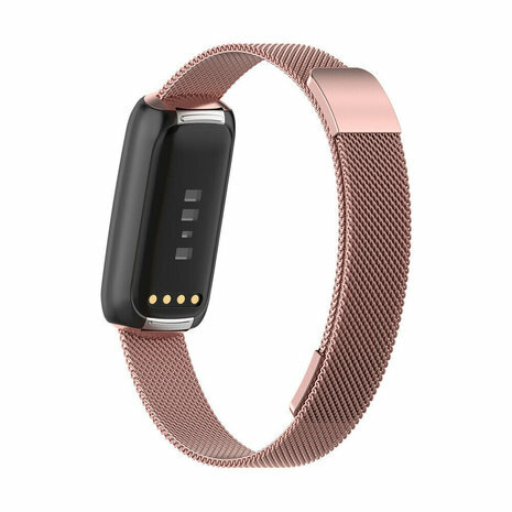 Fitbit Luxe - Milanese bandje - Ros&eacute; goud