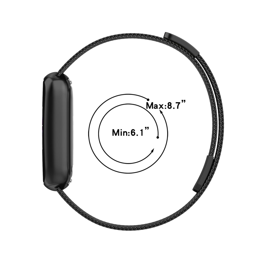 Fitbit Luxe - Milanese bandje - Zilver