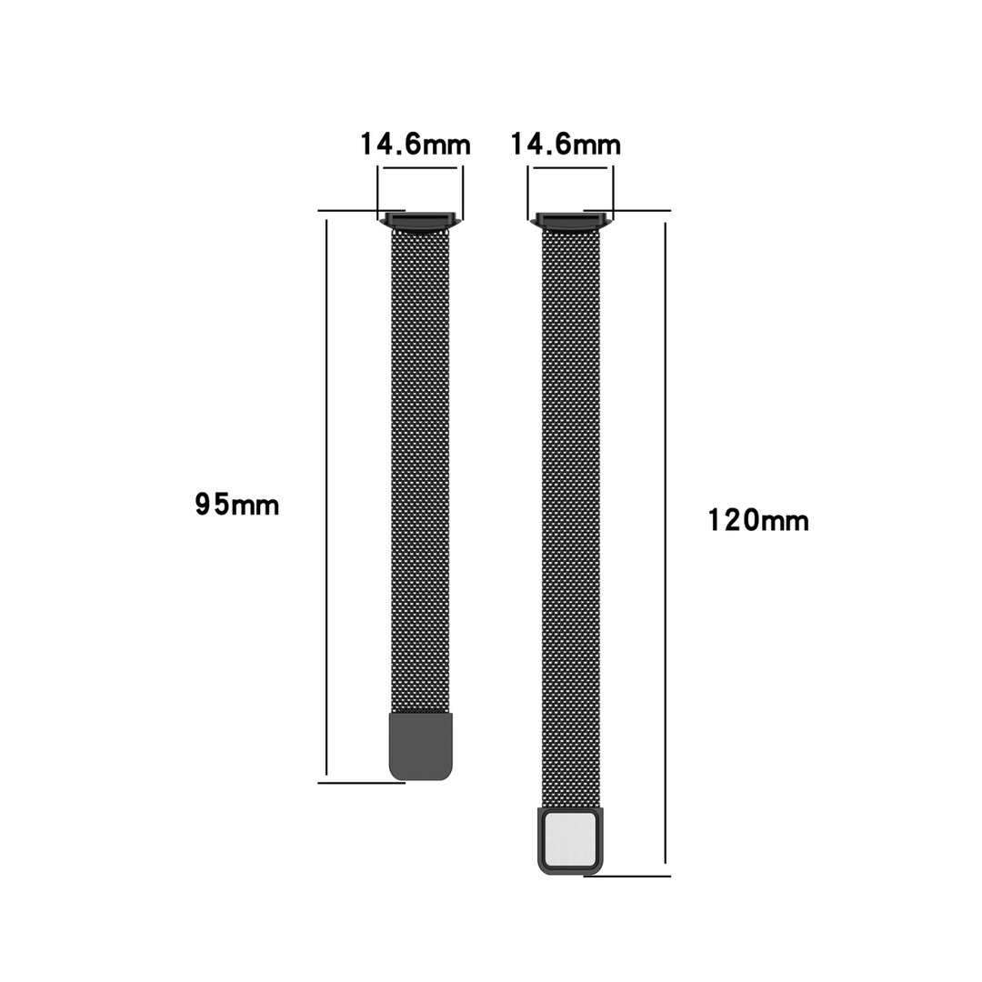 Fitbit Luxe - Milanese bandje - Zwart