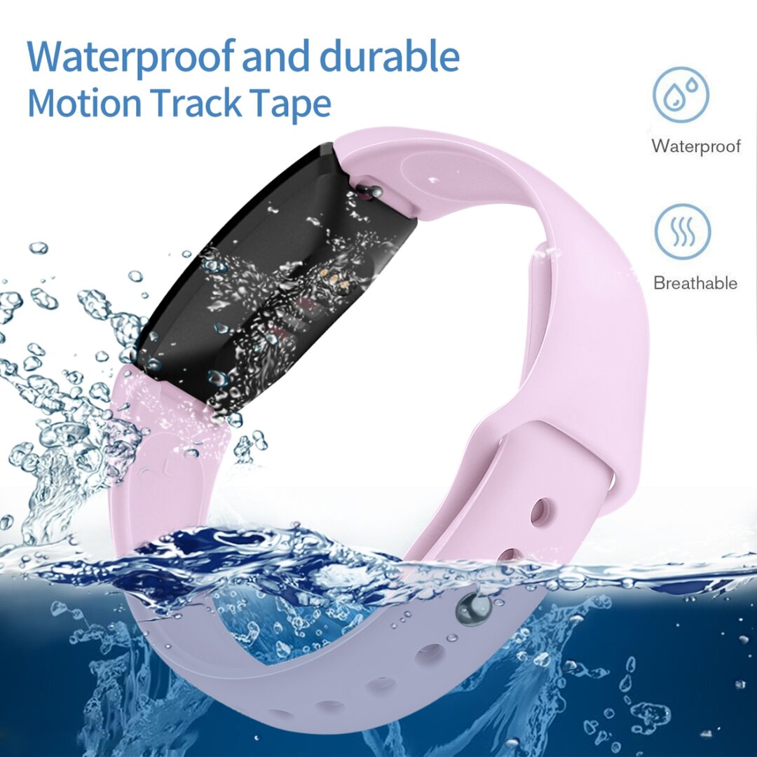 Fitbit Inspire 1 / HR / Ace 2 siliconen bandje - Maat: Small - Lila