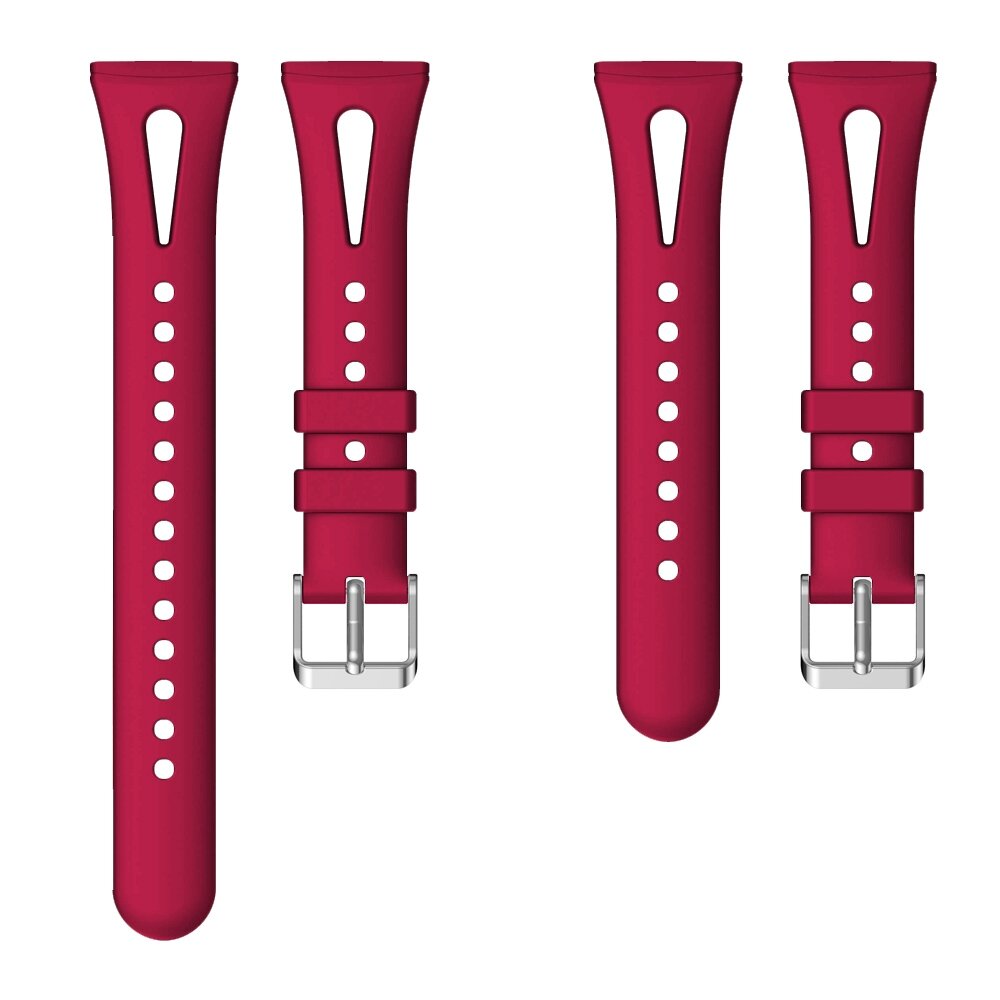 Fitbit Versa 3 &amp; 4 / Sense 1 &amp; 2  - Sportbandje druppel design - Large - Rood
