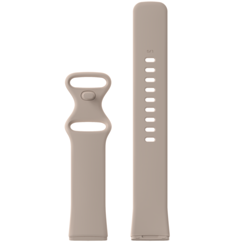 Fitbit Versa 3 &amp; 4 / Sense 1 &amp; 2 Sportbandje - Zandroze - Maat: M/L