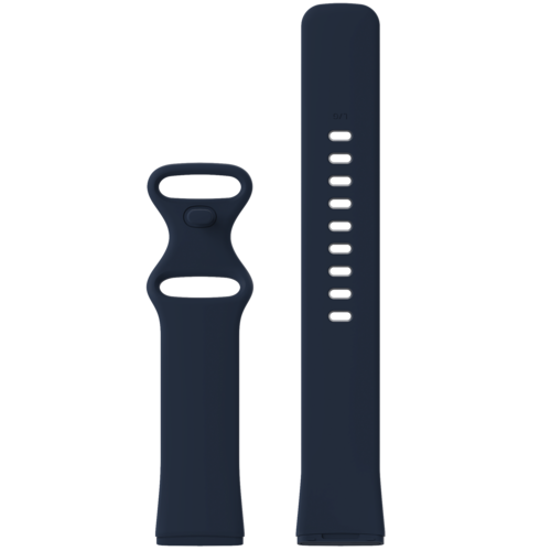 Fitbit Versa 3 &amp; 4 / Sense 1 &amp; 2 Sportbandje - Donkerblauw - Maat: M/L