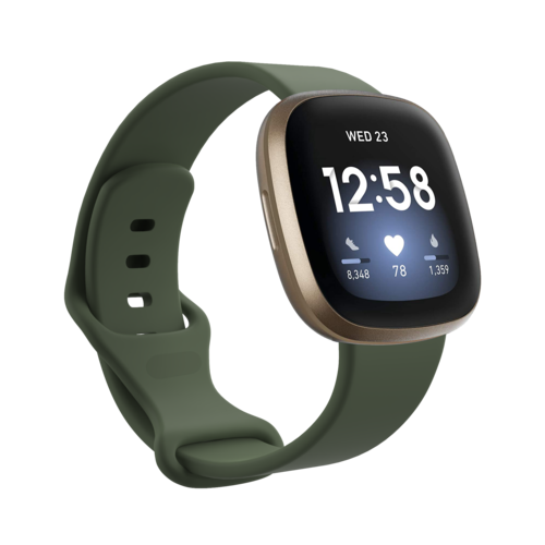 Fitbit Versa 3 &amp; 4 / Sense 1 &amp; 2 Sportbandje - Groen - Maat: M/L