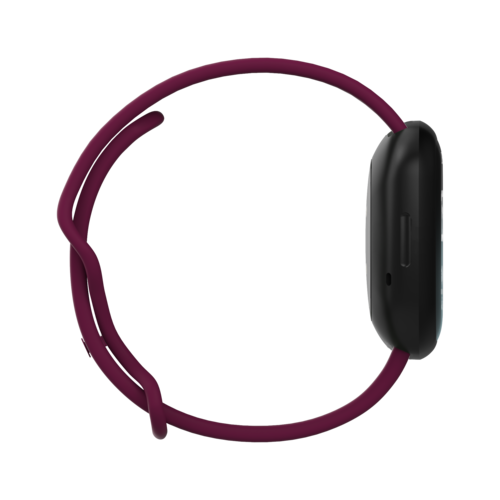 Fitbit Versa 3 &amp; 4 / Sense 1 &amp; 2 Sportbandje - Wijnrood - Maat: S/M