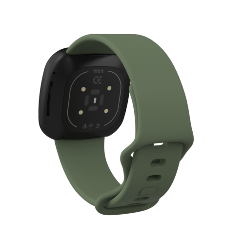Fitbit Versa 3 &amp; 4 / Sense 1 &amp; 2 Sportbandje - Groen - Maat: S/M