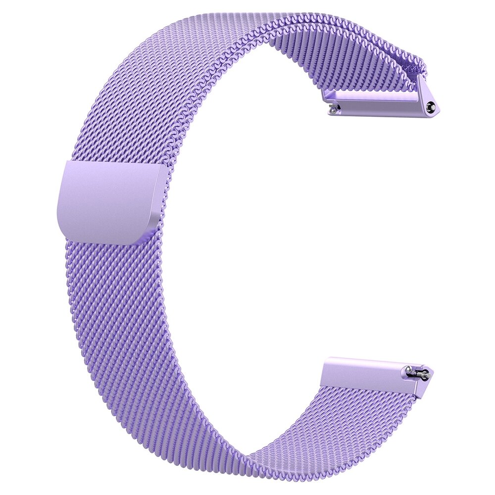 Fitbit Versa 1 / 2 &amp; Lite milanese bandje - Maat: Large - Lila