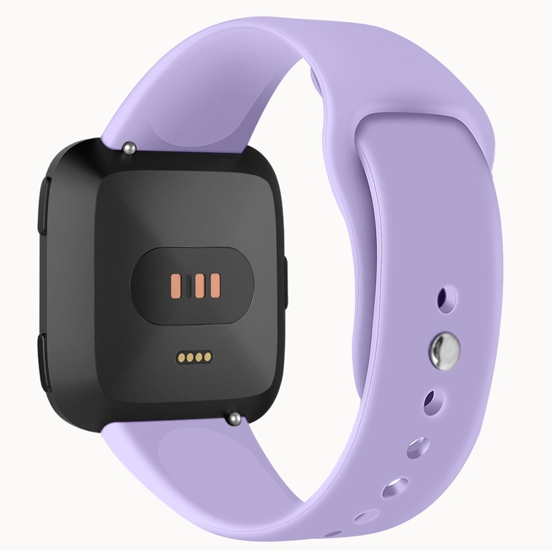 Fitbit Versa 1 / 2 &amp; Lite siliconen bandje - Maat: Large - Lila