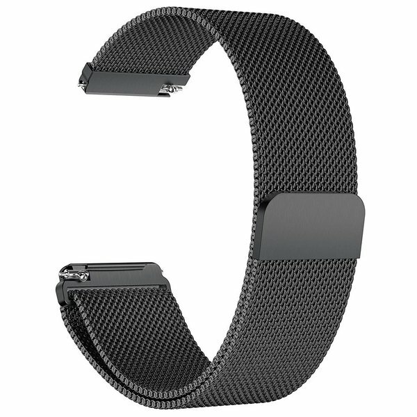 Fitbit Versa 1 / 2 &amp; Lite milanese bandje - Maat: Small - Zwart