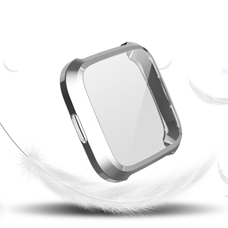 Fitbit Versa Lite Soft TPU case (volledig beschermd) - Grijs