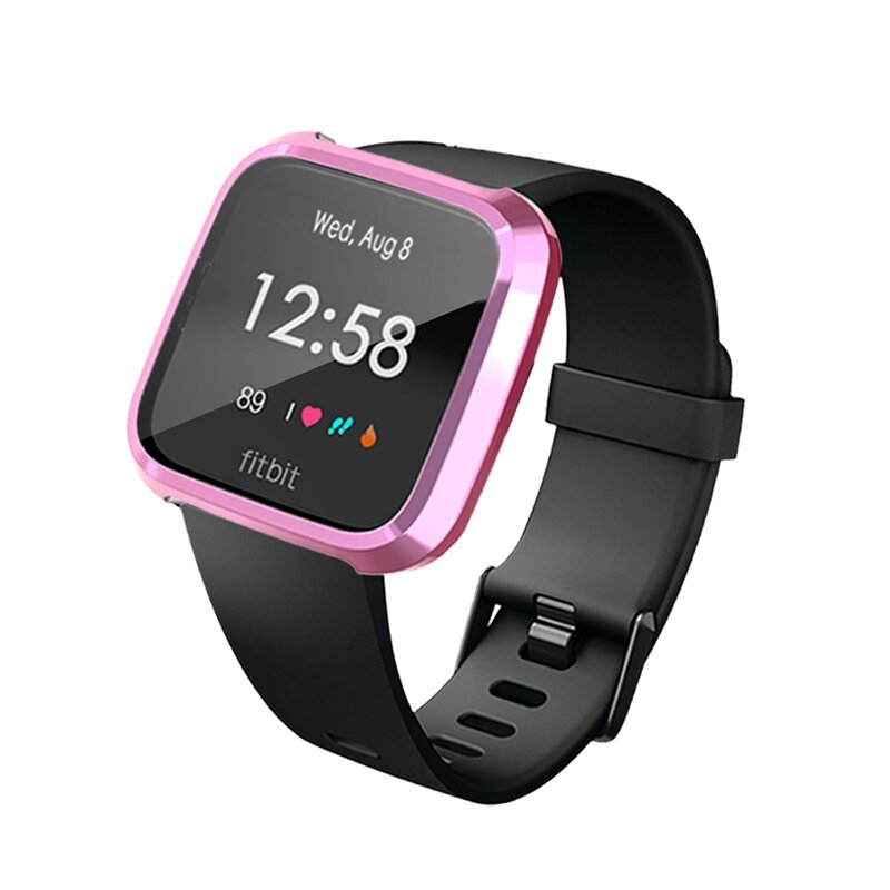 Fitbit Versa Lite Soft TPU case (volledig beschermd) - Roze