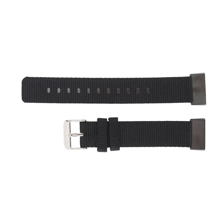 Fitbit Charge 3 &amp; 4 nylon bandje - Zwart