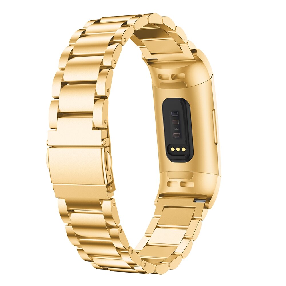 Fitbit Charge 3 &amp; 4 metalen bandje - Goud