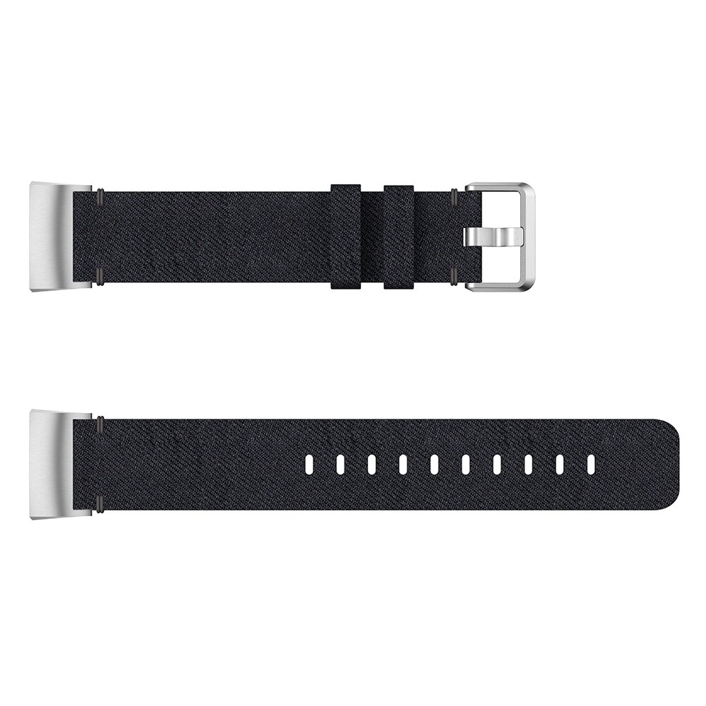 Fitbit Charge 3 &amp; 4 nylon bandje - Zwart