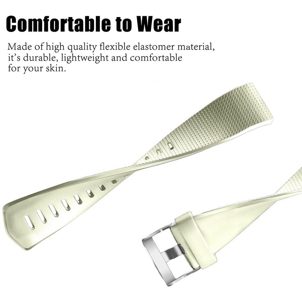 Fitbit Charge 2 sportbandje - Maat: Large - Vintage Goud