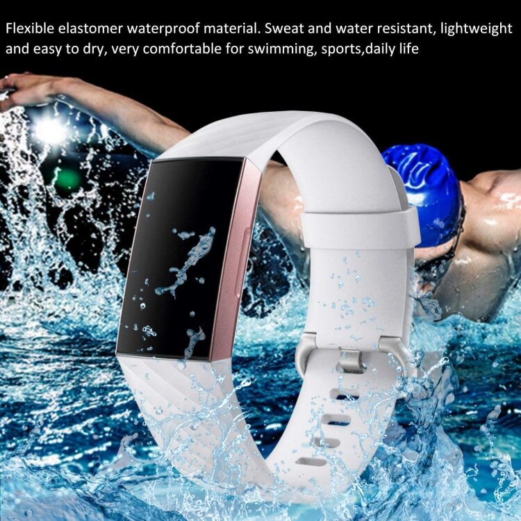 Fitbit Charge 2 siliconen bandje - Maat: Small - Mintgroen