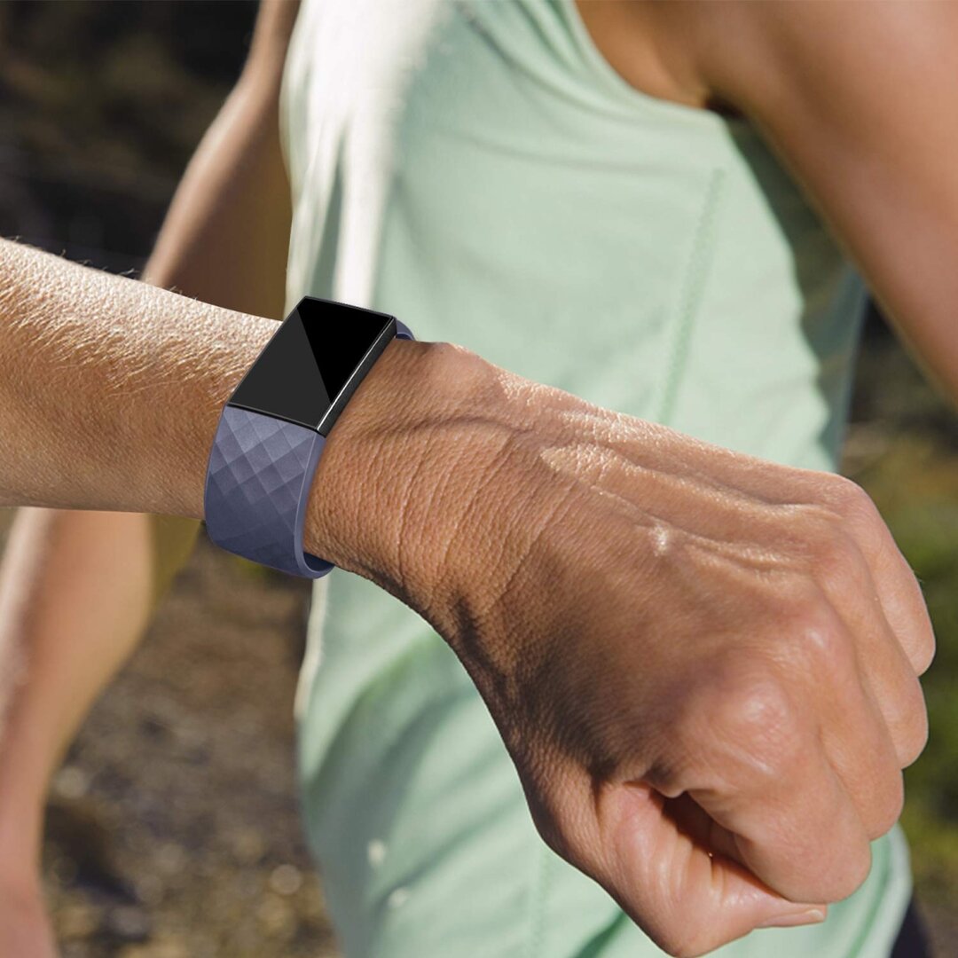 Fitbit Charge 2 siliconen bandje - Maat: Small - Paars
